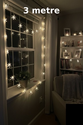 Sanctum 3 Metre Kar Tanesi 2 Pilli Dekoratif Led Işık