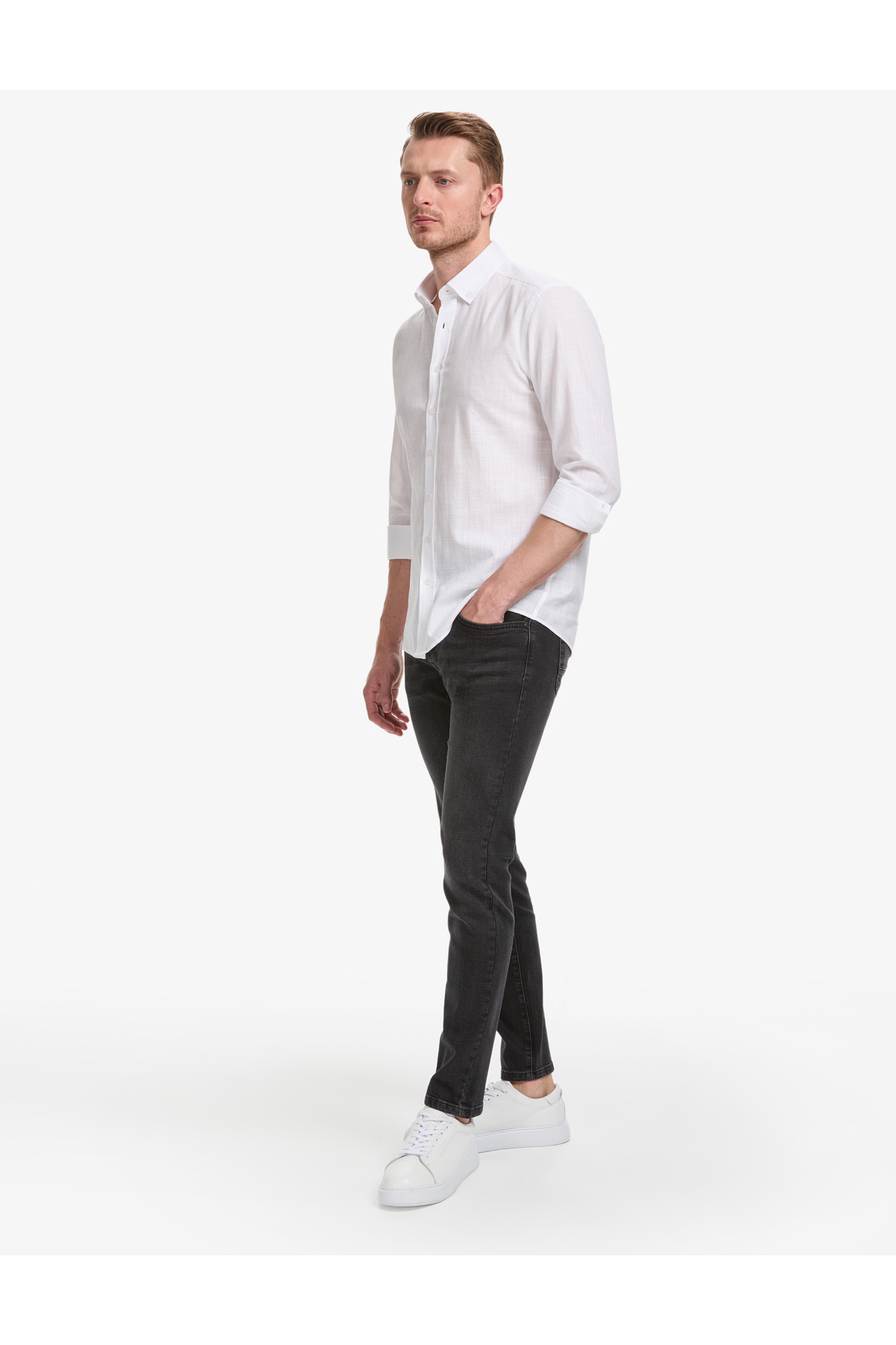 Pierre Cardin Siyah Slim Fit Jean Pantolon 50327839-VR046 görsel 3
