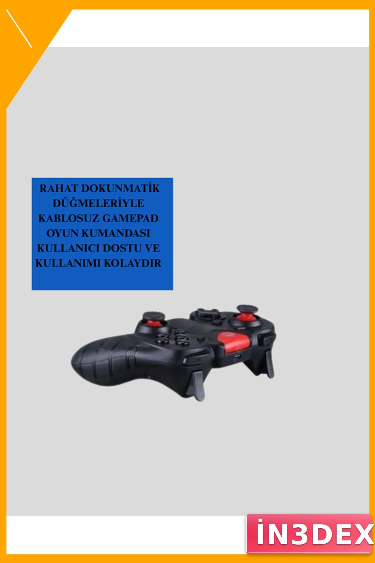 Bluetooth Oyun Kolu Android iOS PC PS3 Uyumlu Titreşimli Gamepad