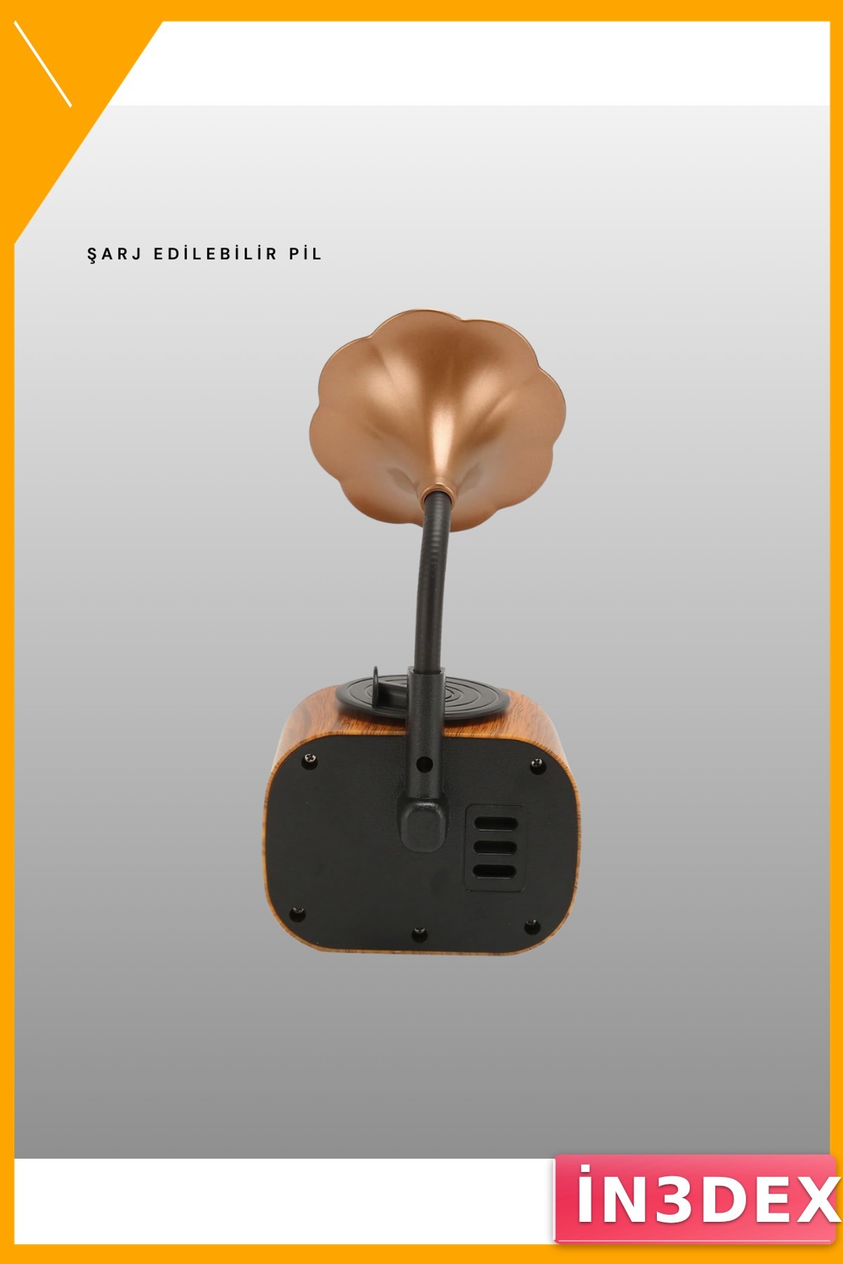 Mini Retro Bluetooth Hoparlör FM Radyo Çoklu Medya 5W 8 Saat