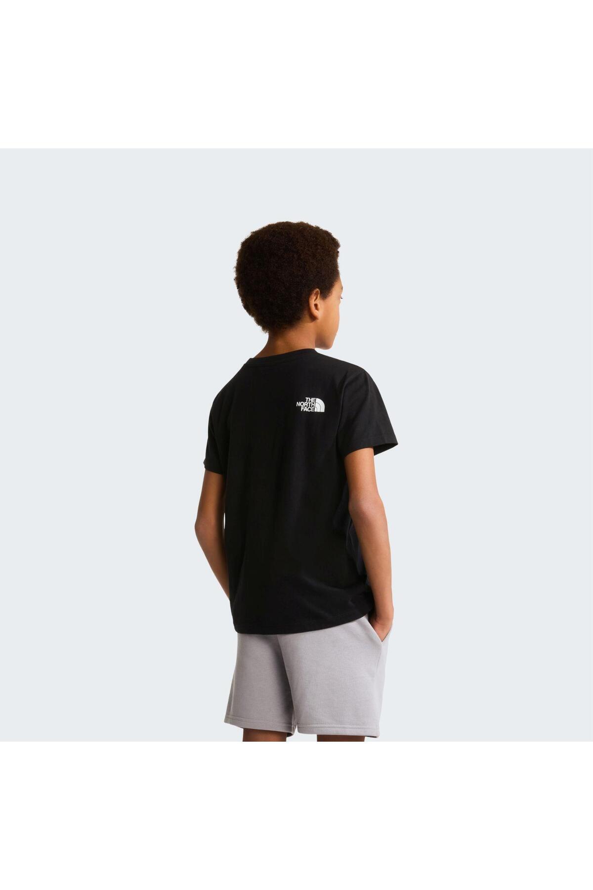 THE NORTH FACE TEEN SIMPLE DOME REGULAR SS TEE Genç Tişört NF0A87T4JK31 Siyah-M görsel 3