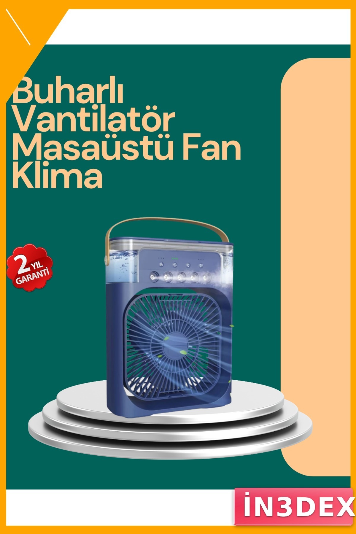 Kompakt Turbo Fan Güçlü Hava Üfleyen Sessiz Çalışma Ayarlanabilir Başlık