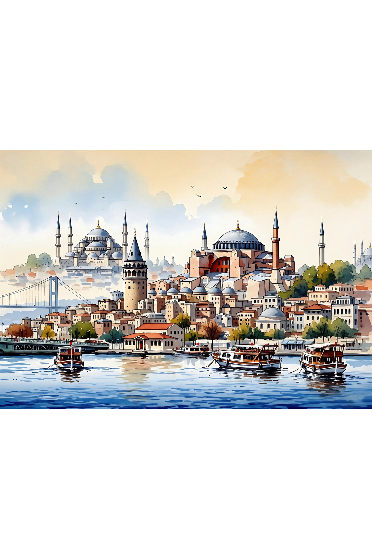 1UP 172グラフィティアート パネル begovart 1000 Parça Ahşap Puzzle Ayasofya İstanbul Çizim - Fiyatı