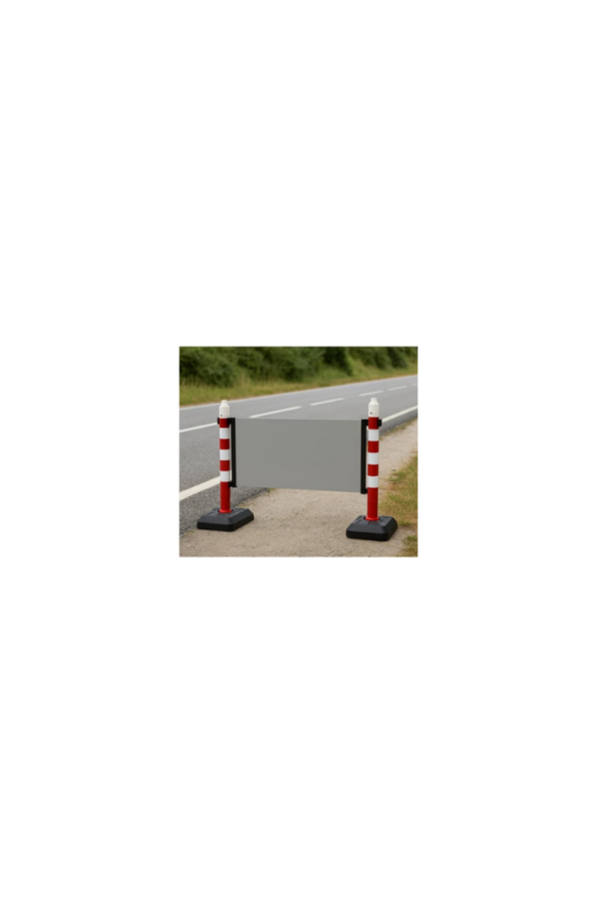 Dikdörtgen Ağırlıklı Ø110 Dikme Panel Levhalı | 125×75 cm 2