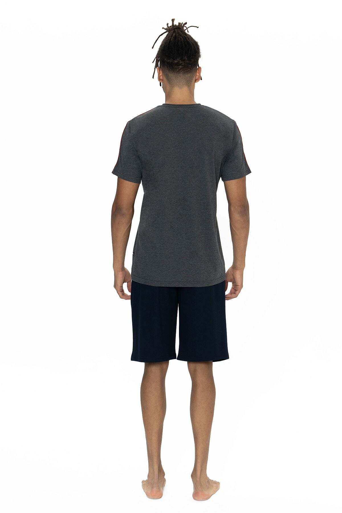 ست پیژامه و لباس خواب مردانه یقه صفر | یو اس پولو U.S. Polo Assn. 18868 TR - تصویر 3