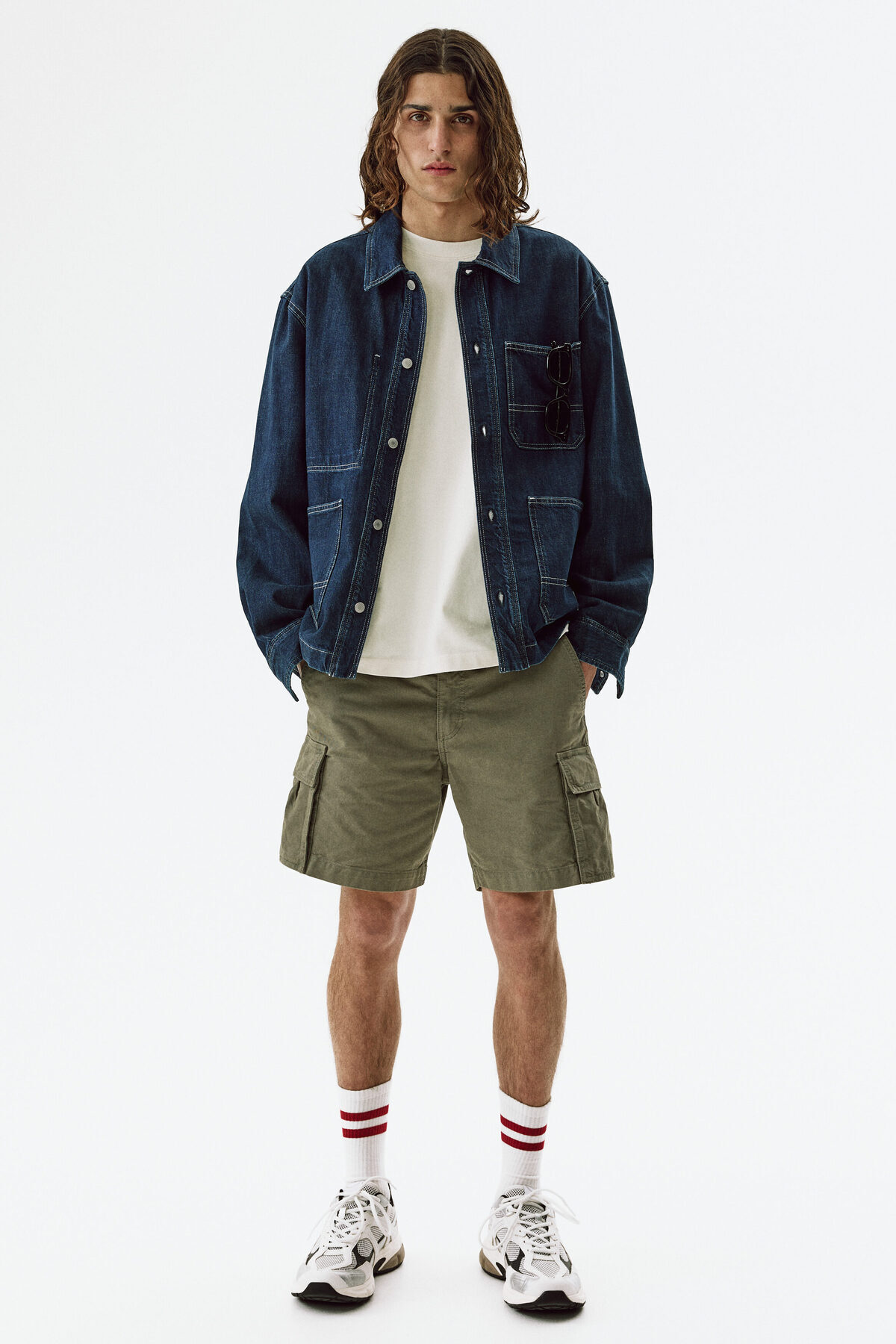H&M Pamuklu ve Baskılı Tişört Oversized Fit görsel 2