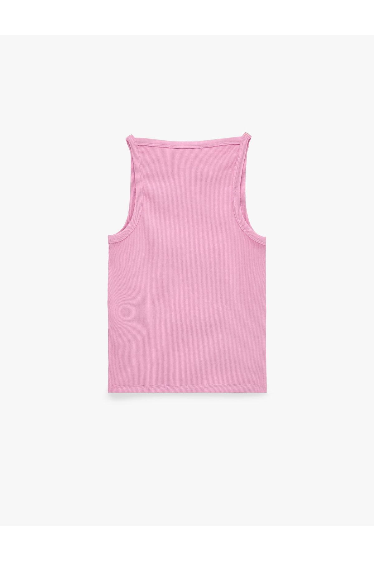 Koton Kaşkorse Kolsuz Pamuklu Slim Fit Askılı Kare Yaka Üst görsel 3