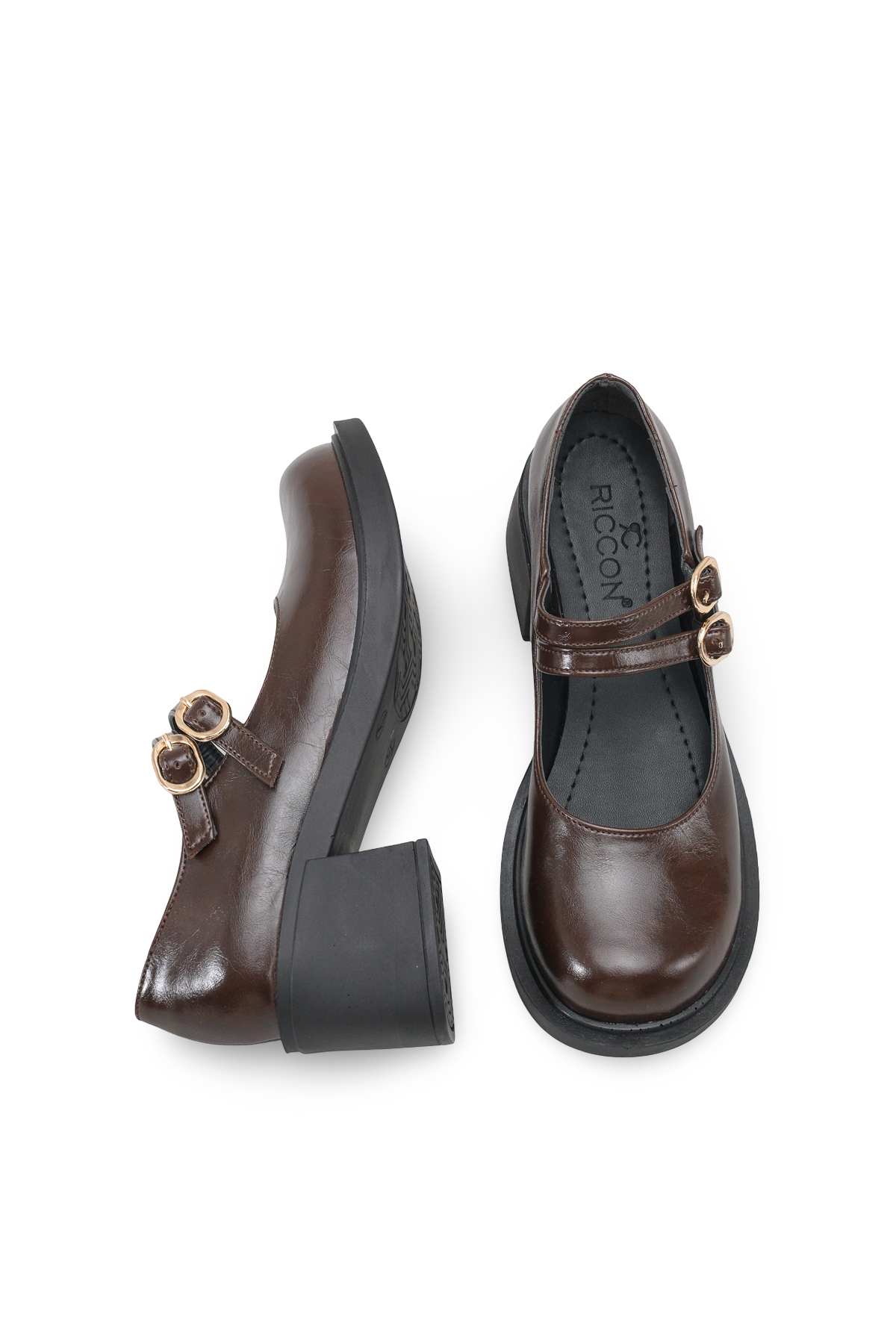 Riccon Merlyrra Kadın Loafer 0012502 Kahverengi Rugan görsel 5