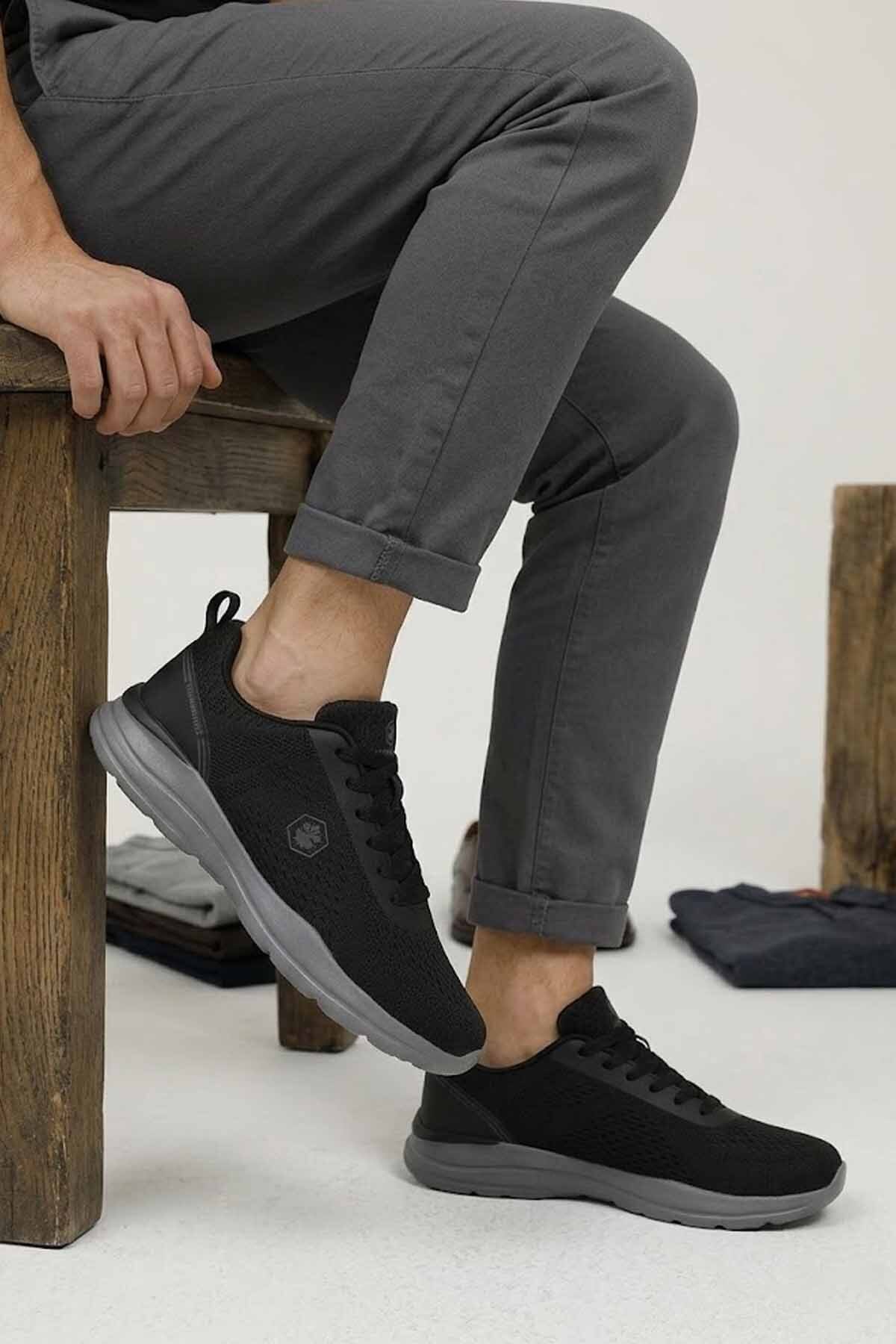 lumberjack Sport Erkek Siyah Gri 2.0 Günlük -Yürüyüş Ayakkabısı Sneaker