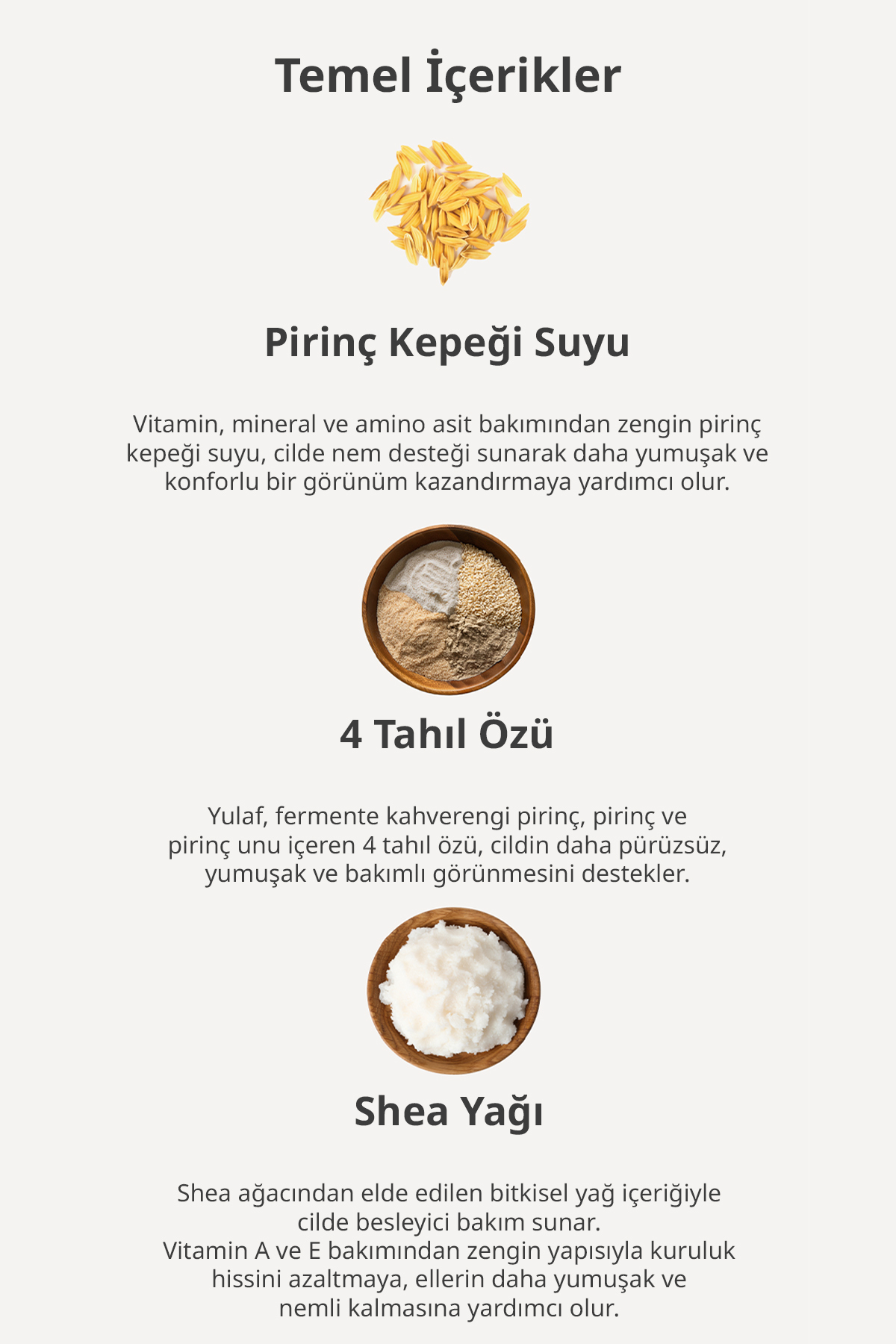 Cildi Yumuşatan ve Besleyen Nemlendirici El Kremi Seti Rice Hand Cream Set — 9650 — تصویر 4 از 9