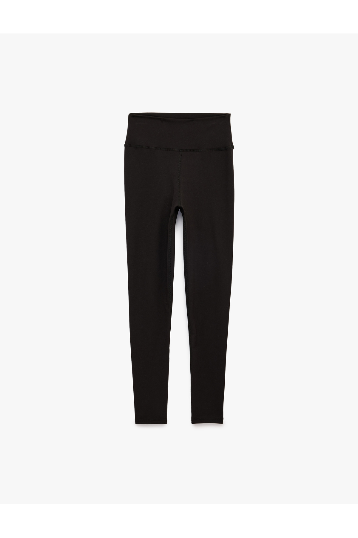 Koton Yüksek Bel İnterlok Kumaş Slim Fit Spor Tayt görsel 2