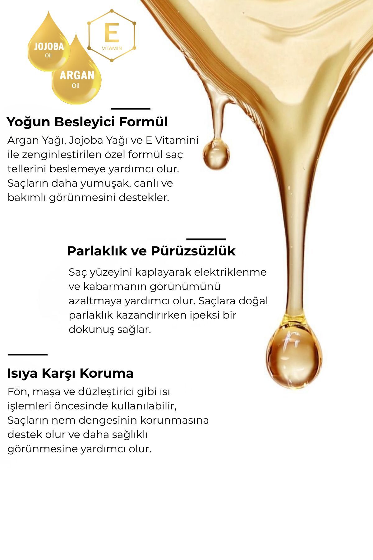 Argan Yağlı Saç Bakım Serumu — 004 — تصویر 3 از 4