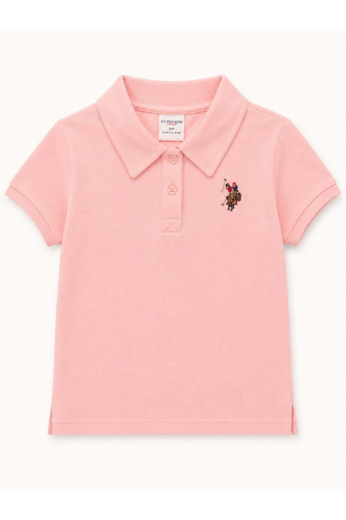 U.S. Polo Assn. U.S. Polo Assn Baby Girl Short Sleeve T-Shirt 6 Months 3 Years Old Pink