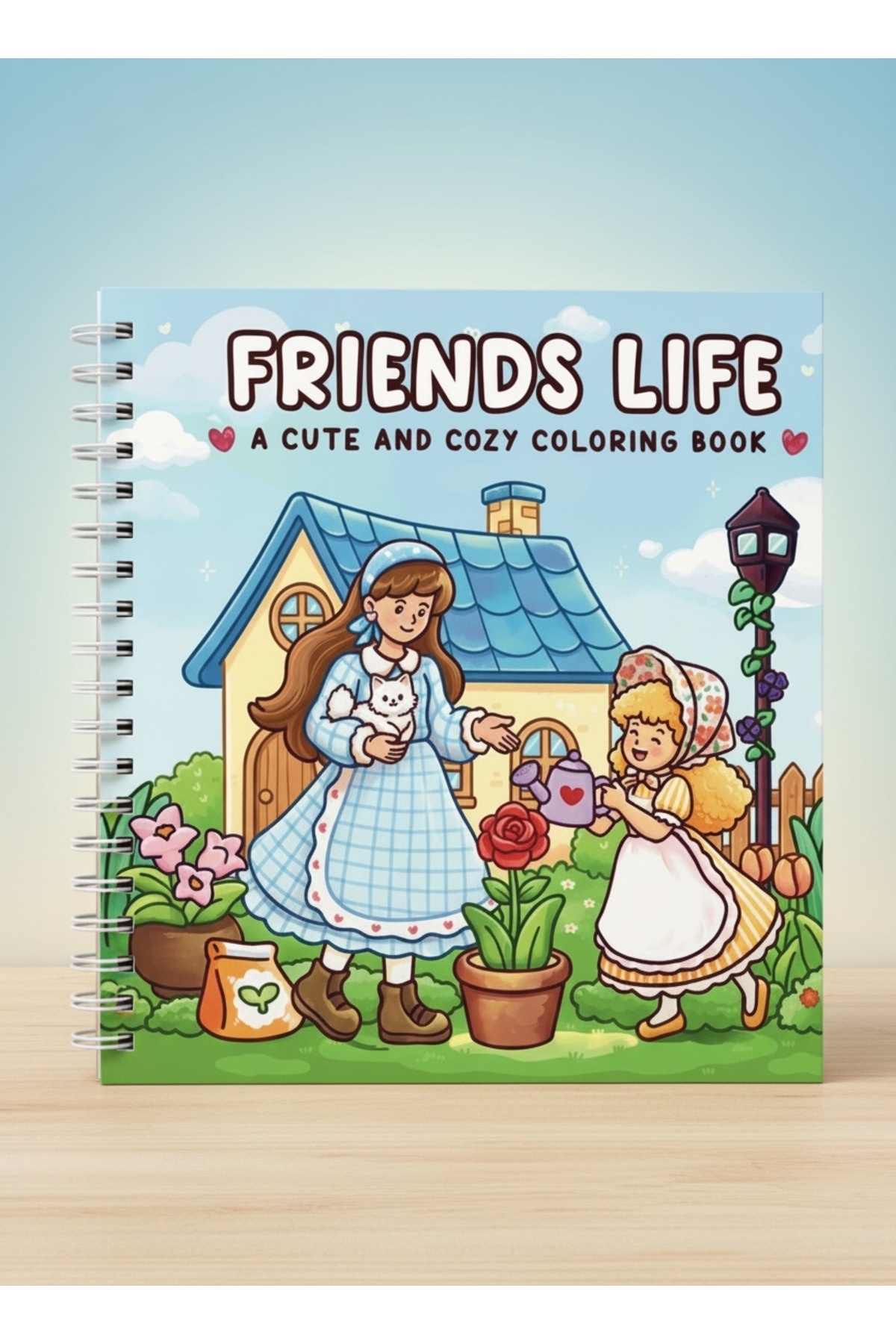 Friends Life 40+ Page Coloring Book THICK PAGES