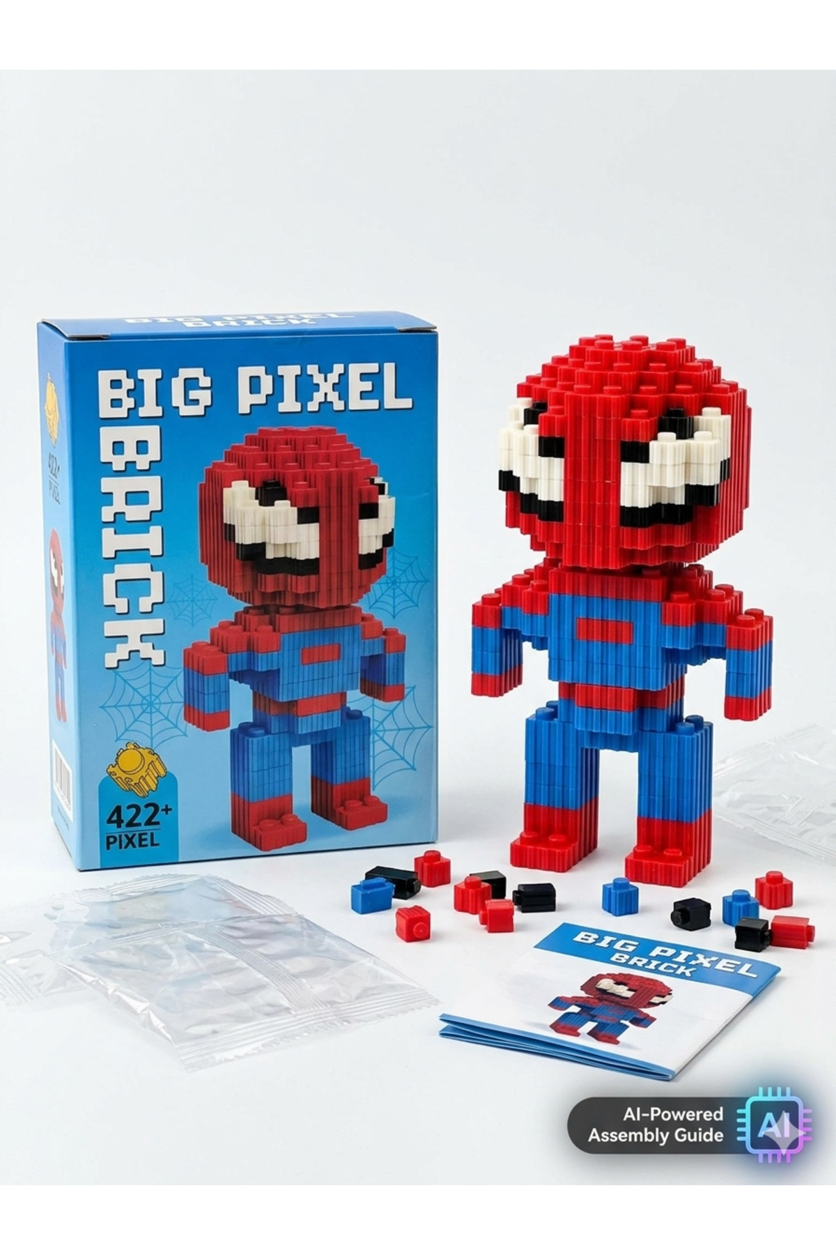 ydn Örümcek Adam Tasarımlı Büyük422 Parçalı Blok Lego Oyuncak Seti