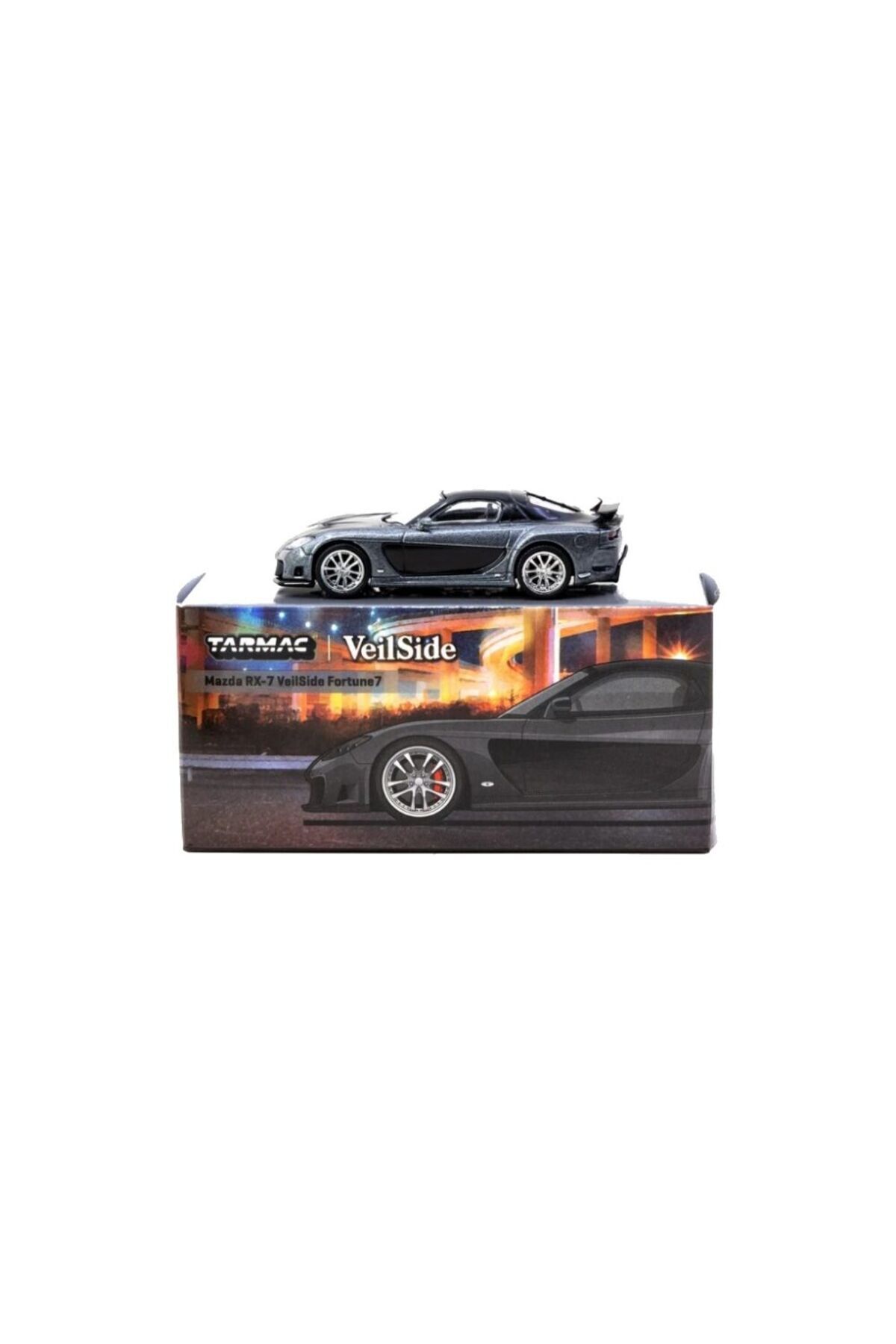 mini gt Tarmac Works 164 Mazda RX-7 VeilSide Fortune7 Grey