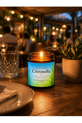 Decevorine Citronella Sivrisinek kovucu Mum / Açık alan mumu