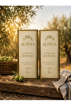 Altivya Natürel Sızma Zeytinyağı 2 Adet 5L Teneke