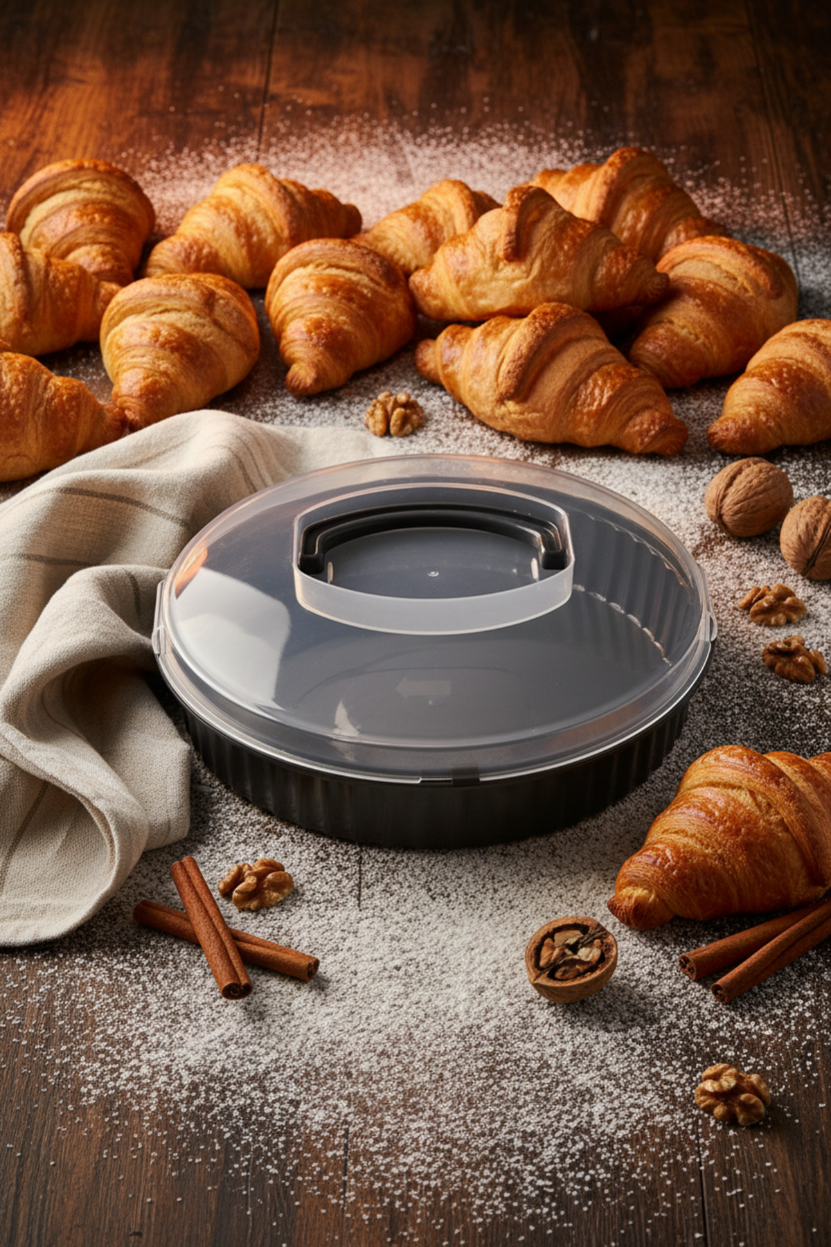 QLUX IDEAS Premium Pasta Börek Kek Saklama Kabı 3,8 Litre