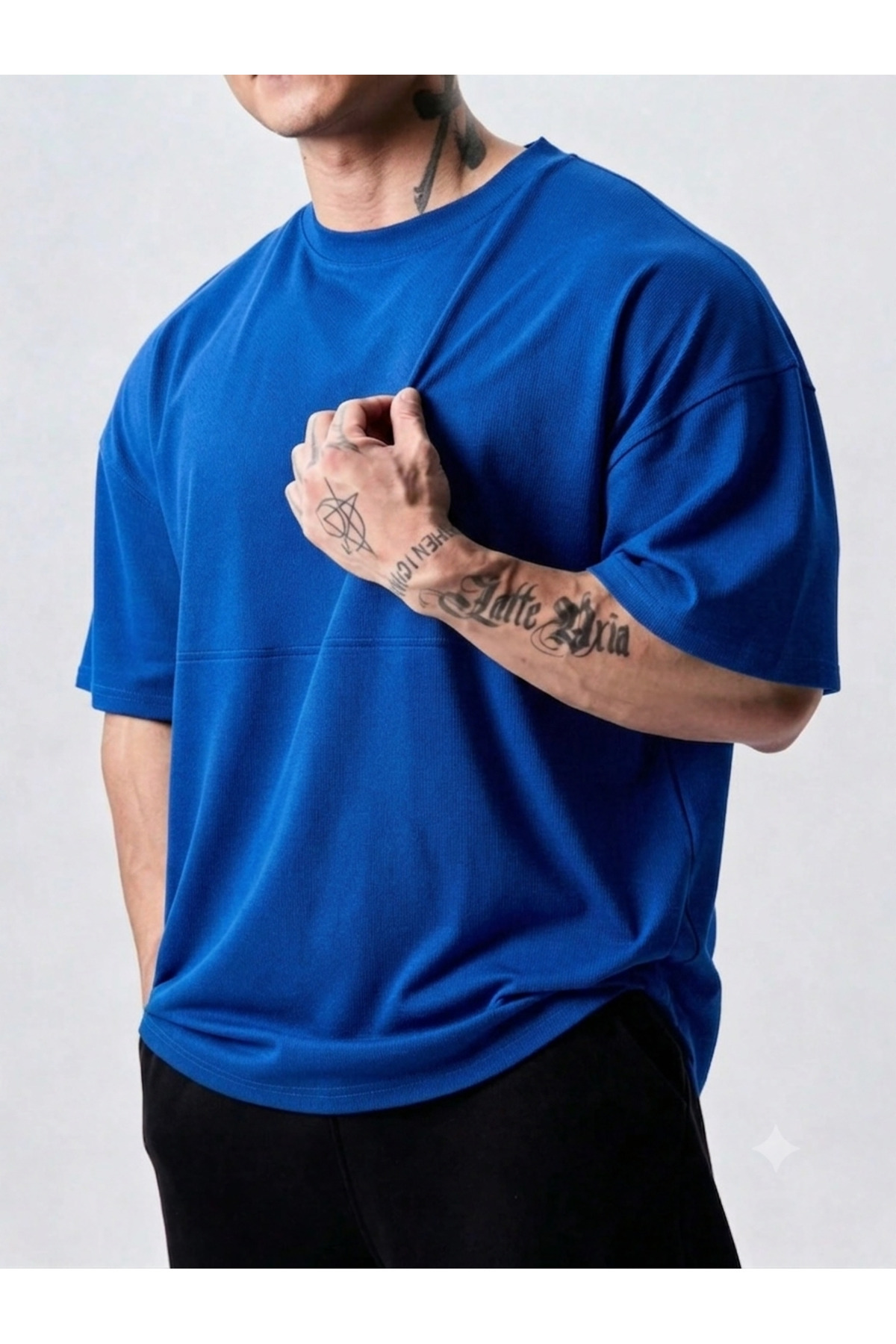 GENIUS STORE Genius Erkek Spor Tişört Oversize Fitness & Gym Antrenman Tişörtü görsel 3