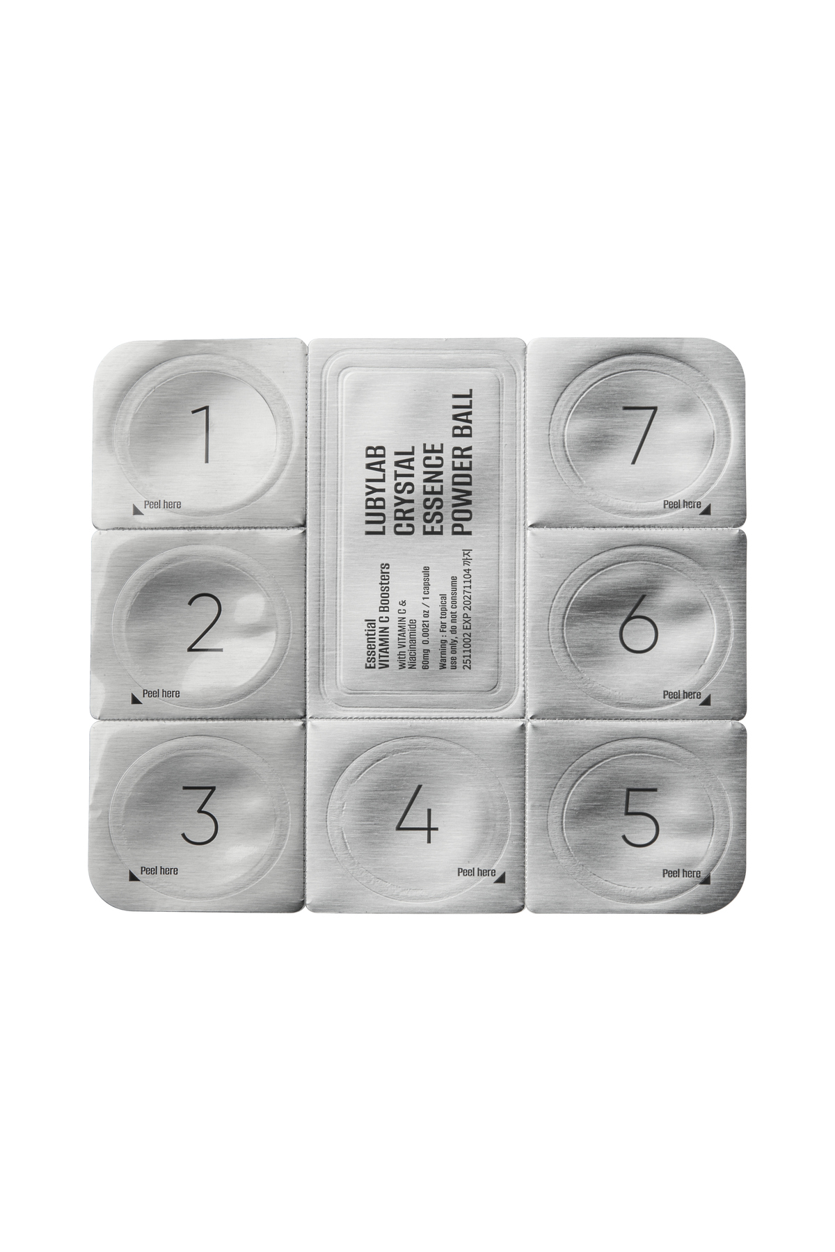 CRYSTAL VITAMIN C POWDER BALL Vitamin C kapsülleri ile cilde yoğun aydınlatıcı bakım sunan yenilikçi bir toz serum teknolojisi — LUBYLAB01 — تصویر 5 از 8