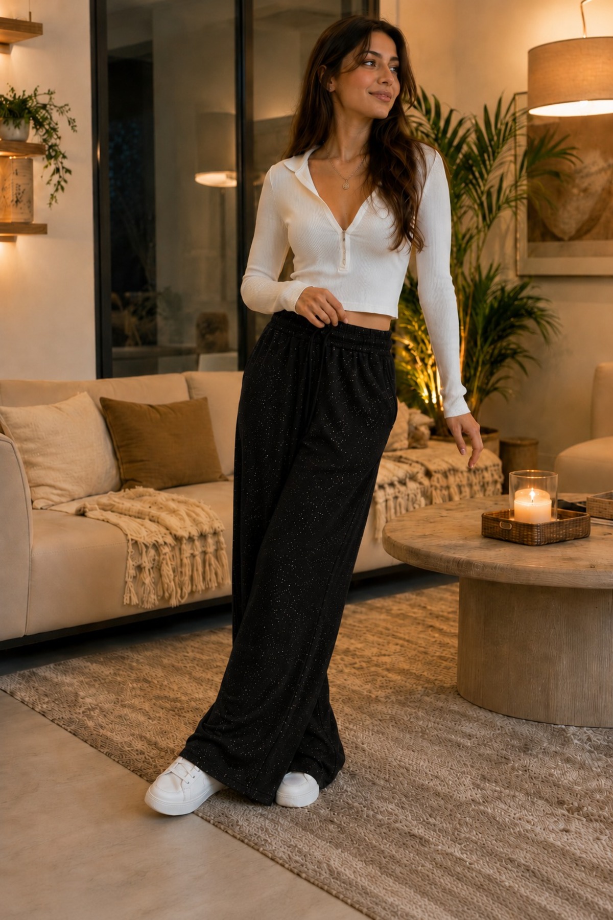 unika boutique Kadın Tek Alt Simli Eşofman görsel 3