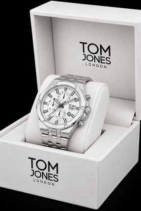 Tom Jones London ERKEK KOL SAAT ORJİNAL ÇELİK GÜMÜŞ RENK 3ATM SU GEÇİRMEZ 2 Y...