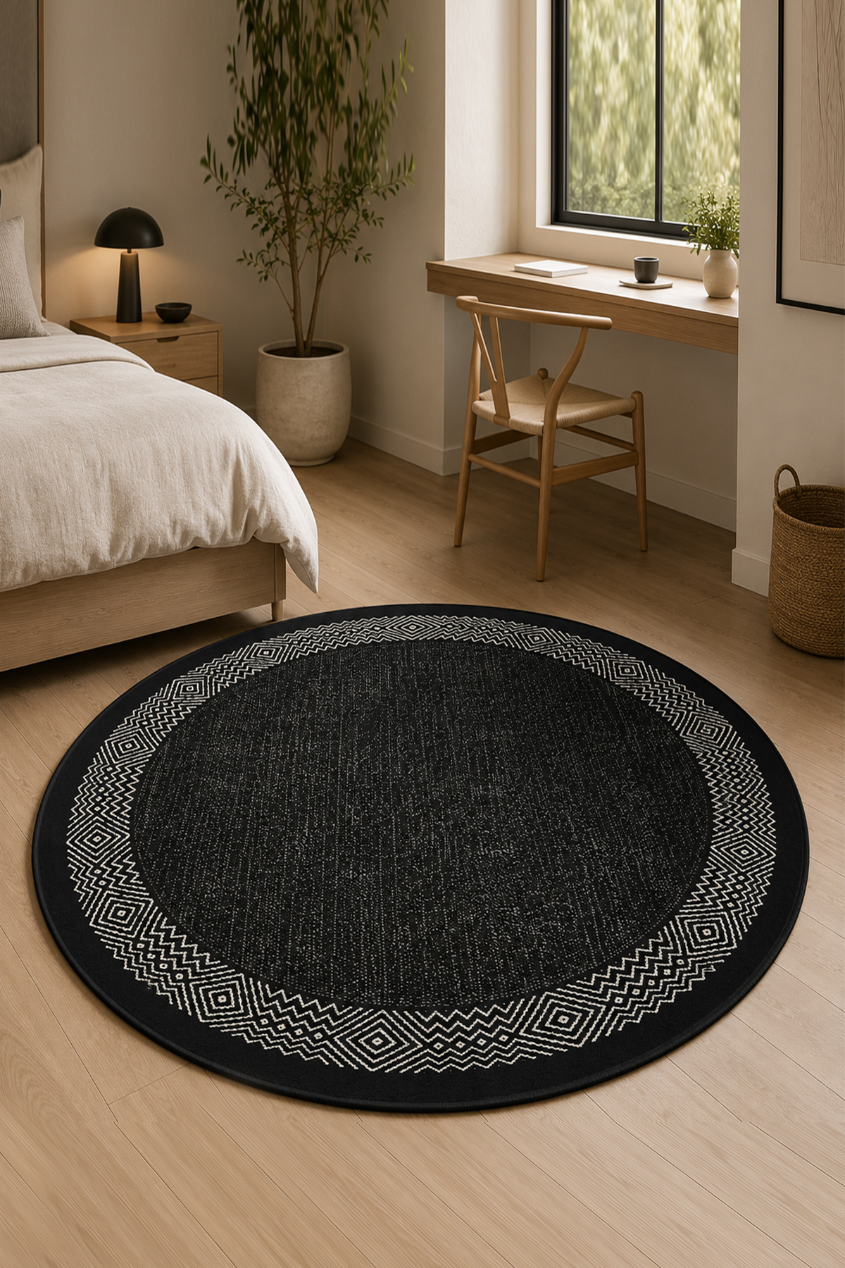 Connexion Diameter Machine Washable Anti-Slip Base Stainproof Digital Living Room Rug Kitchen Carpet and Runner