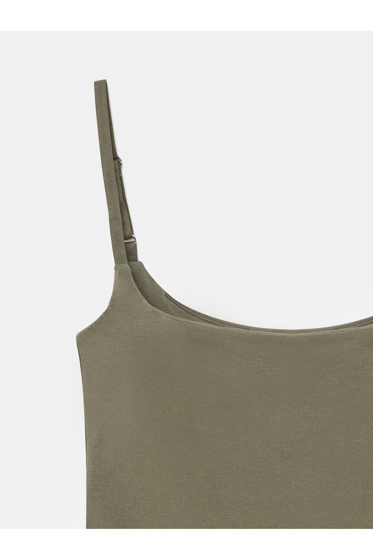 Dilvin  21200 Bra-Free Askılı Top-Haki - Görsel 8