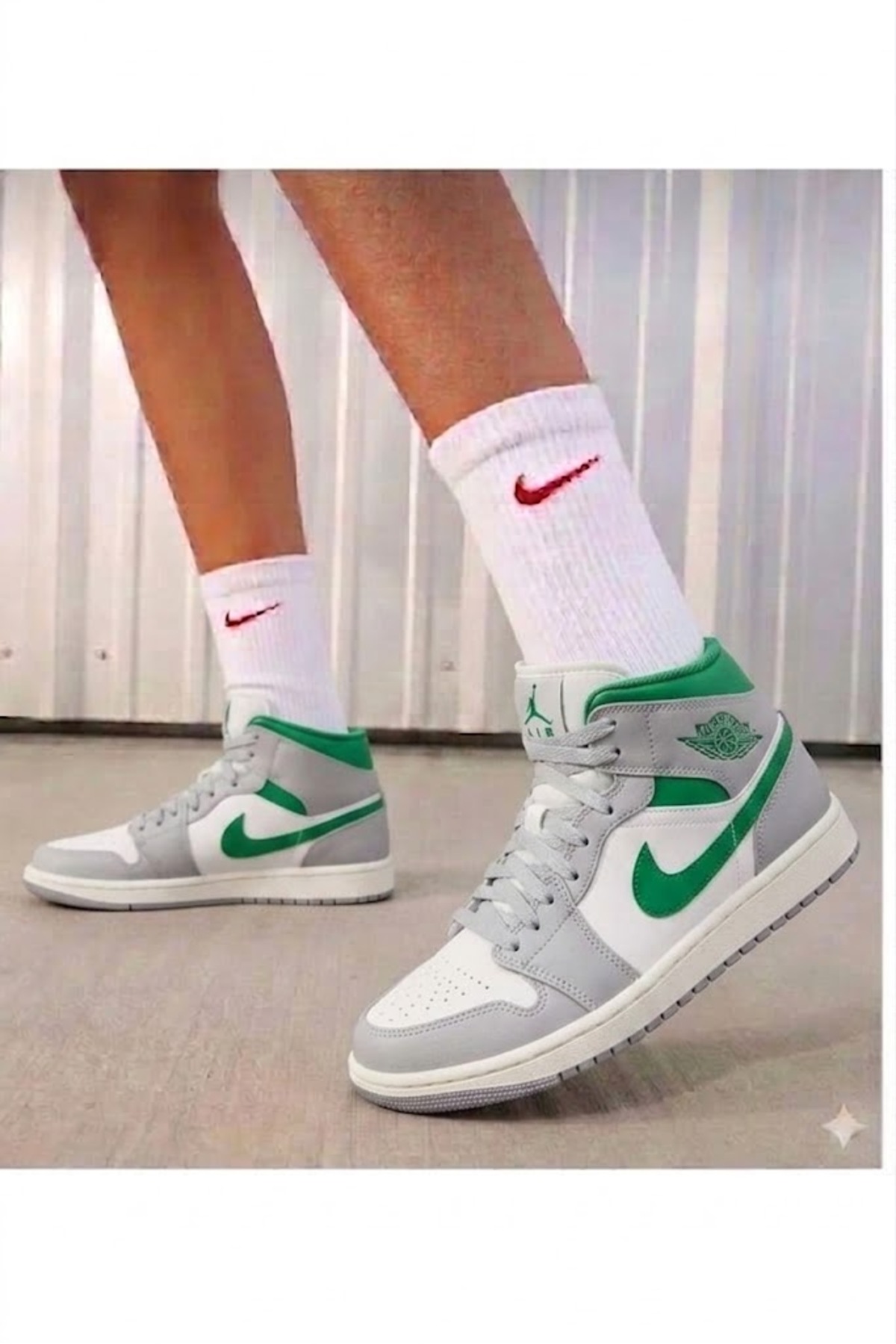 Nike Air Jordan 1 Mid Unisex Spor Ayakkabısı ( SPORTİKS ) DAR