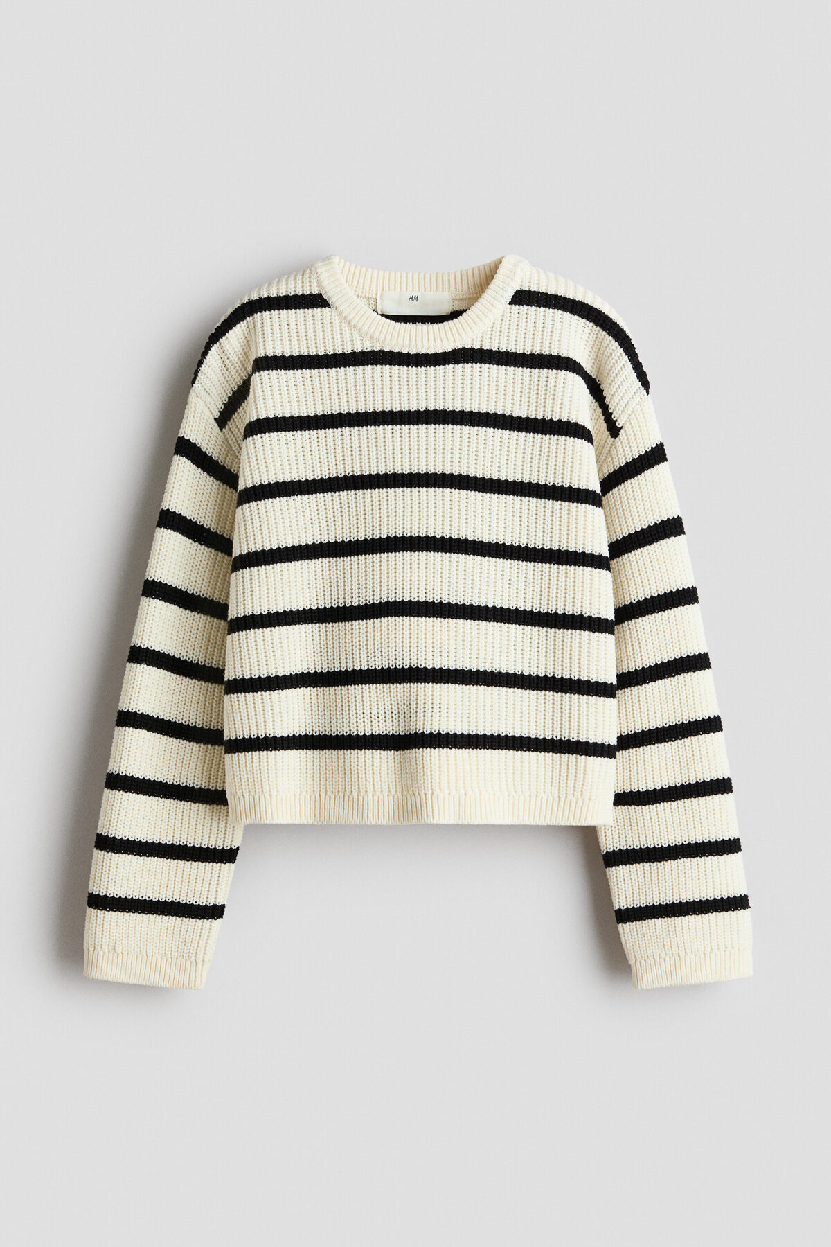 ژاکت بافتنی آجدار اچ اند ام پلیور H&M