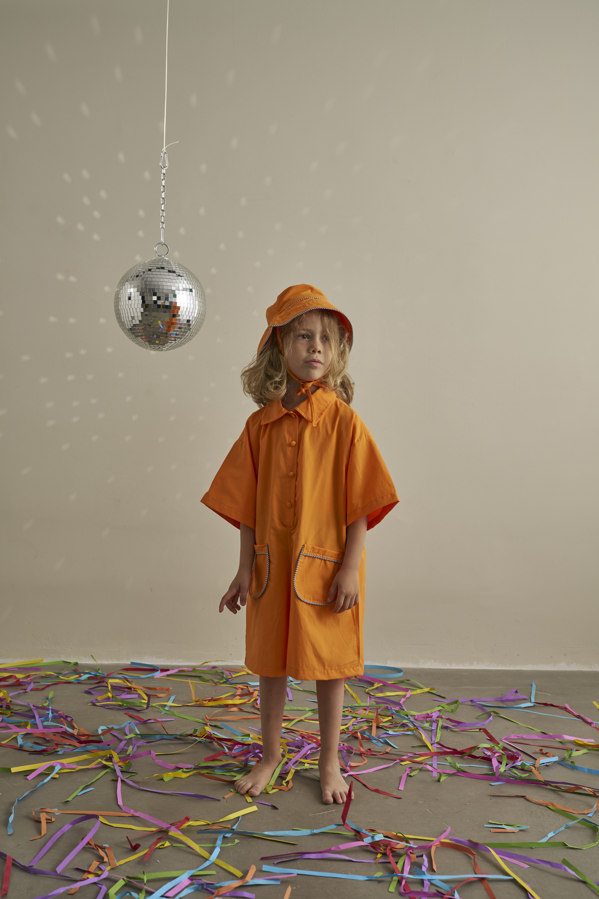 Orange Candy Summer Cap Jumpsuit