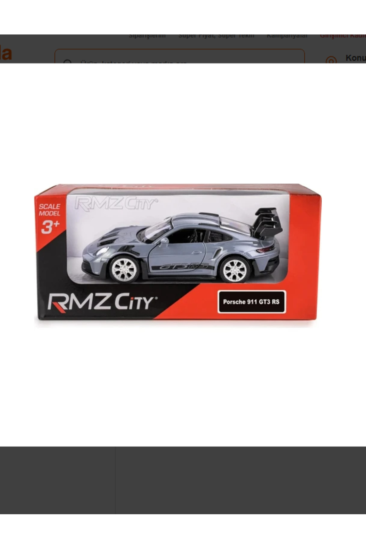 RMZ City Porsche 911 Gt3 Rs 1/32 Dikkat Uzunluk 12CM MODEL ARABA
