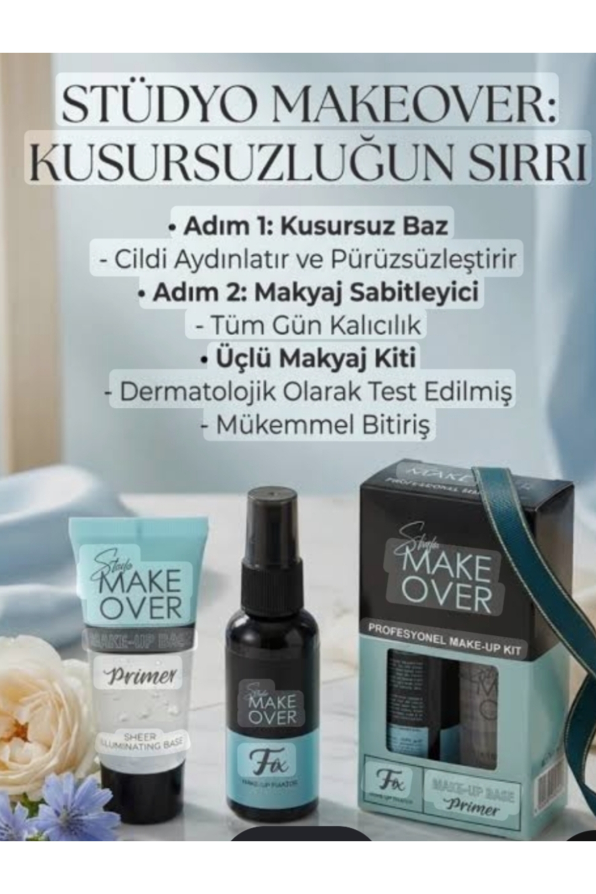 MAKYAJ SETİ - MAKYAJ BAZ + MAKYAJ SABİTLEYİCİ — بی‌رنگ FİX — تصویر 2 از 2