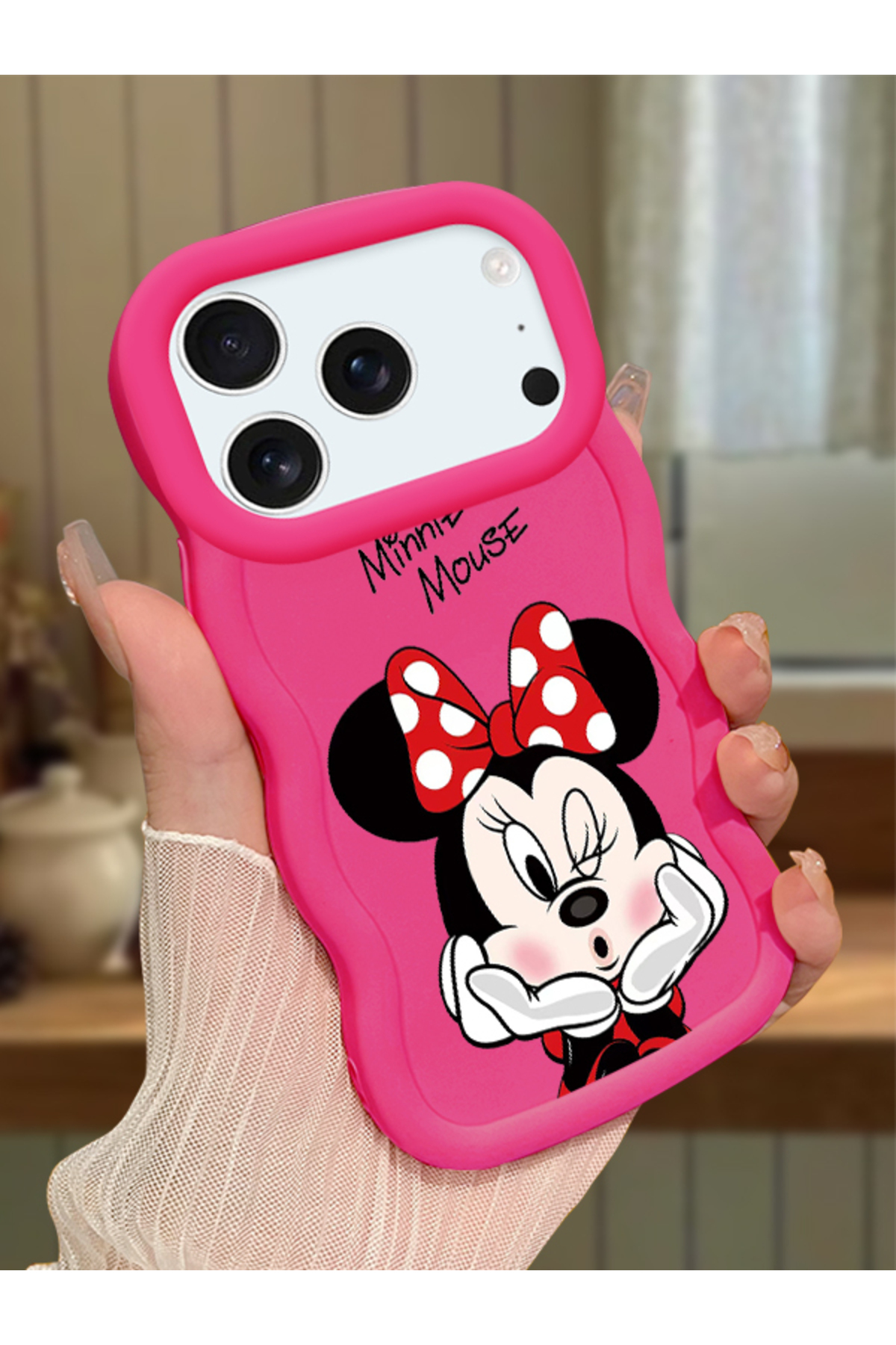 iPhone 17 Pro Max Compatible Case Camera Protector Red Silicone Couple Phone Case Cute Pattern
