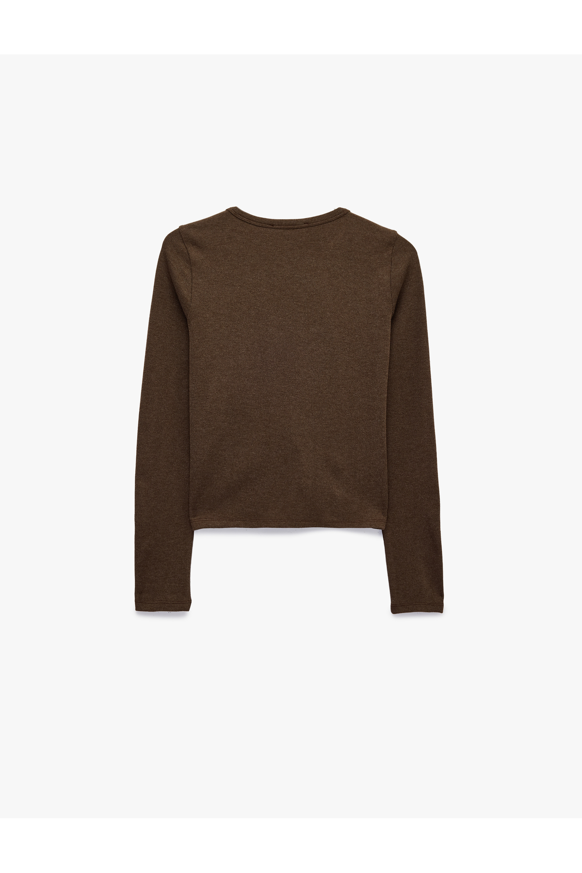 Koton Slim Fit Uzun Kollu Bisiklet Yaka Düğmeli Triko Hırka görsel 6