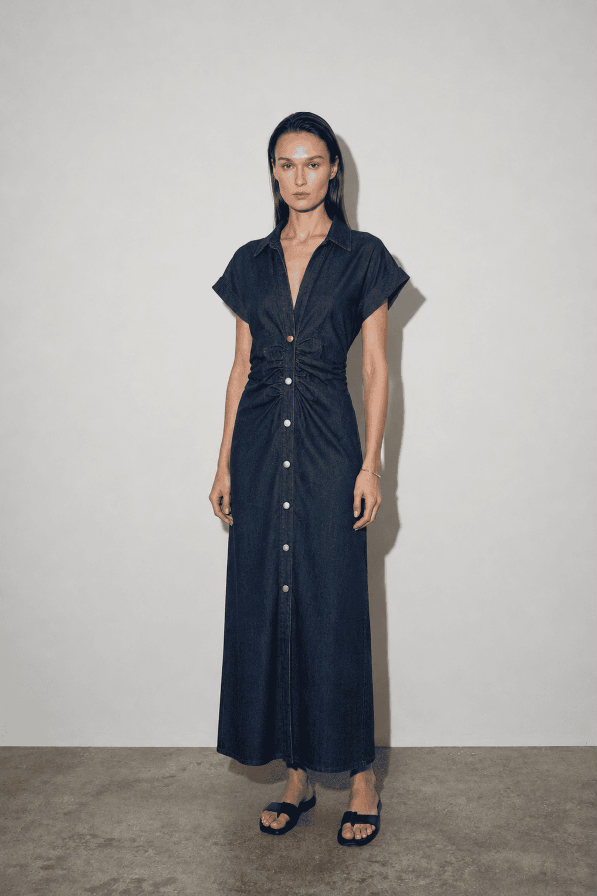 Swass Melinda Drapeli Denim Dress