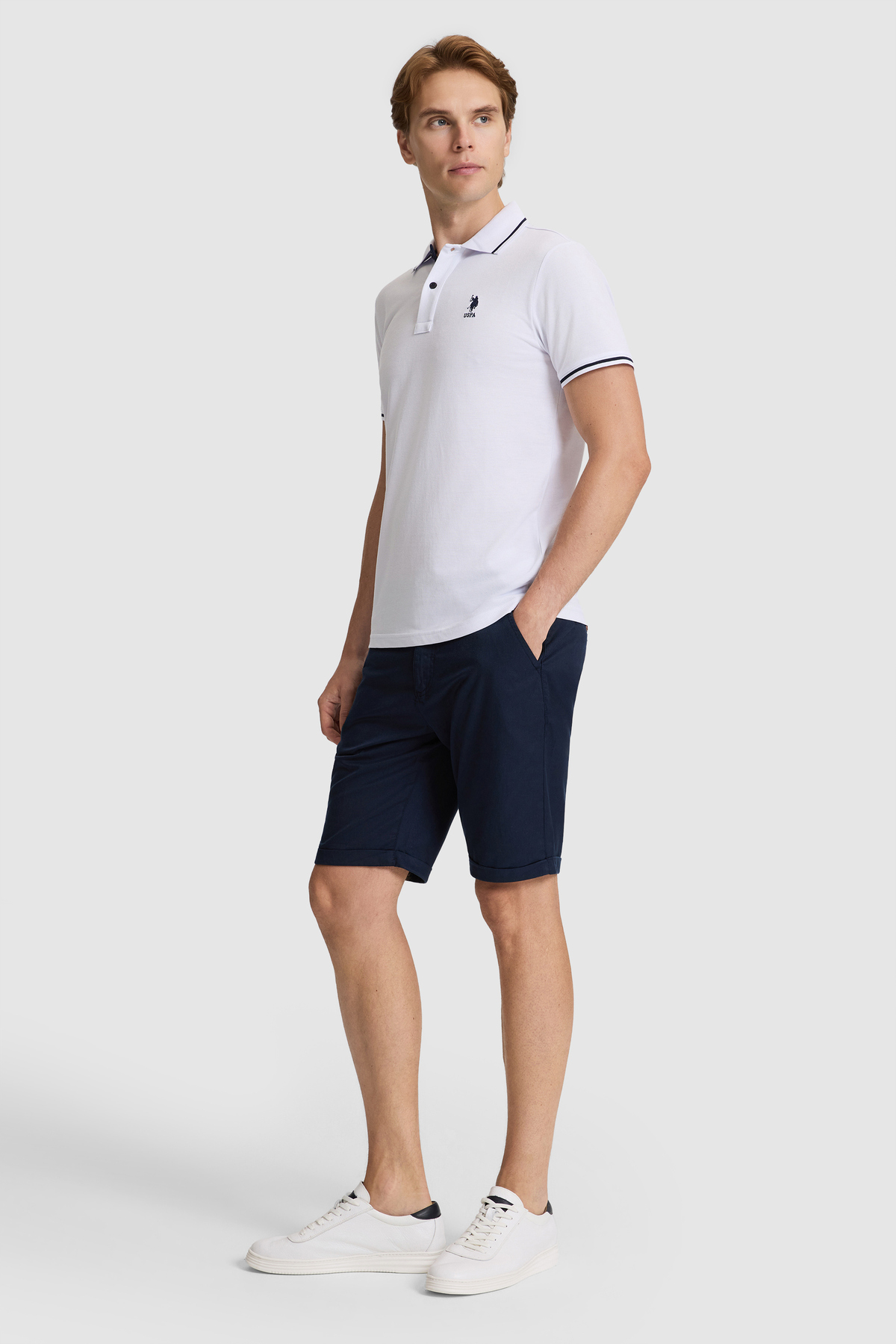 U.S. Polo Assn. Erkek Lacivert Dokuma Şort 50326129-VR033 görsel 3