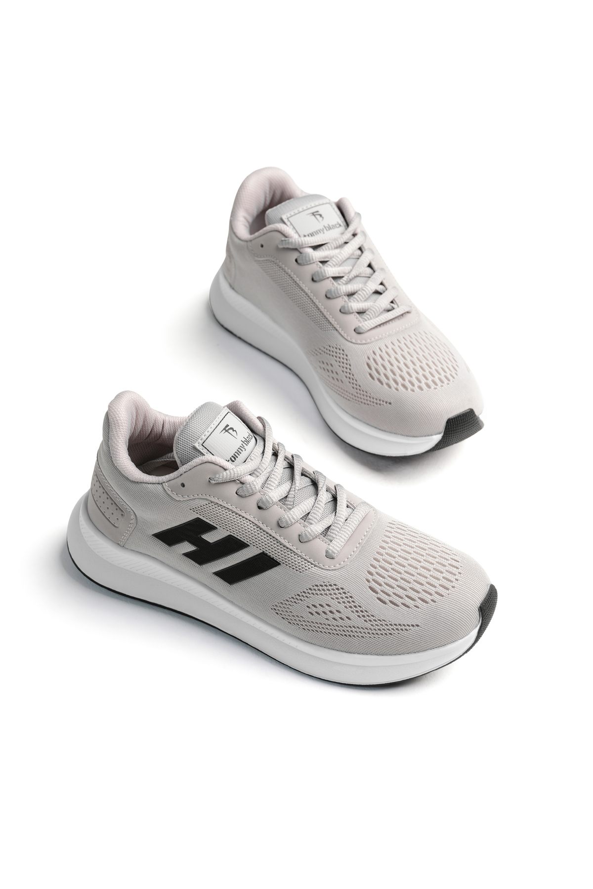 Tonny Black Unisex Buz Rahat Kalıp Hafif Esnek Şeritli Sneaker