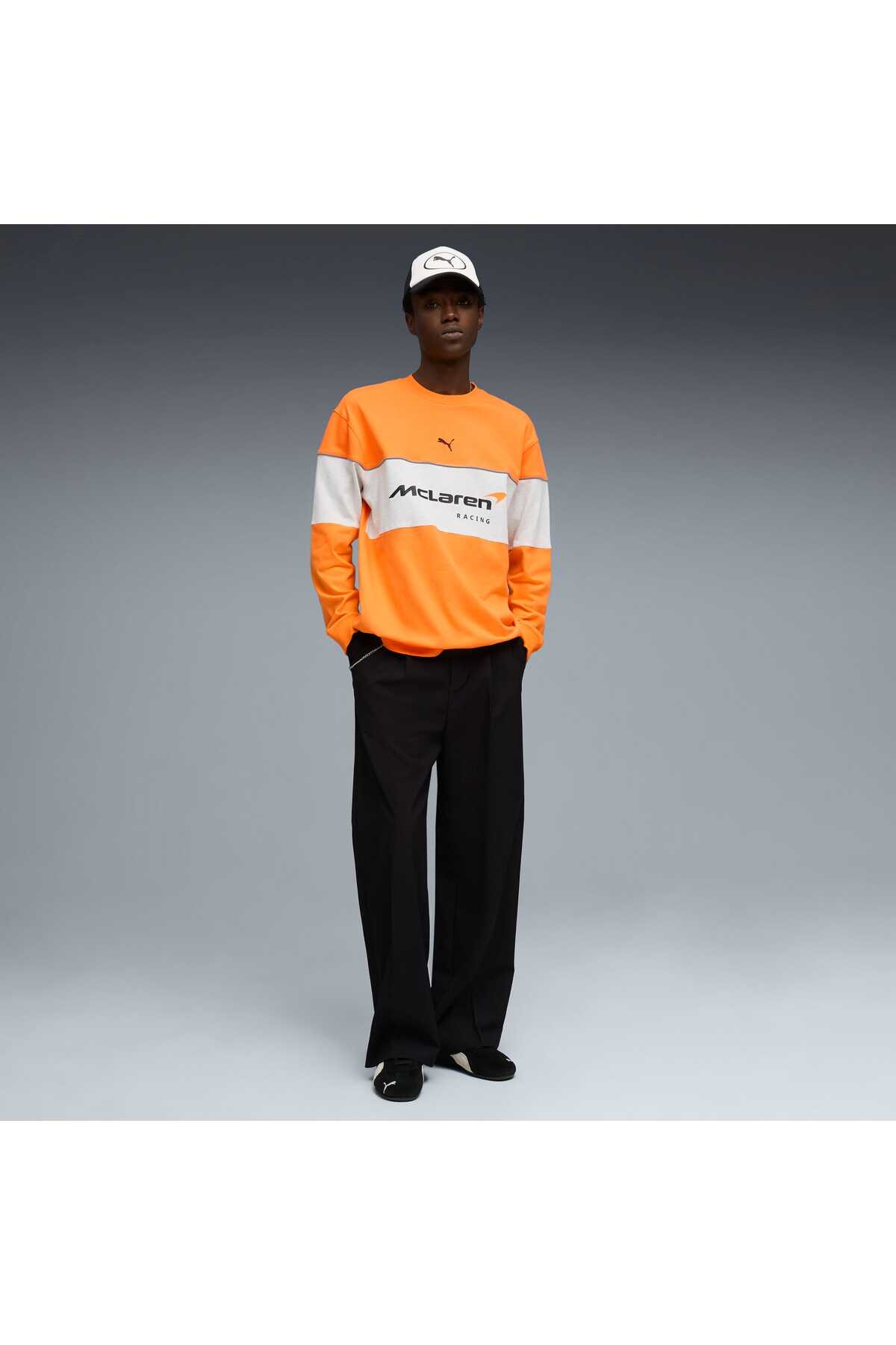 Puma McLAREN RACING LIFESTYLE Erkek Geniş Kesim SWEATSHIRT görsel 2