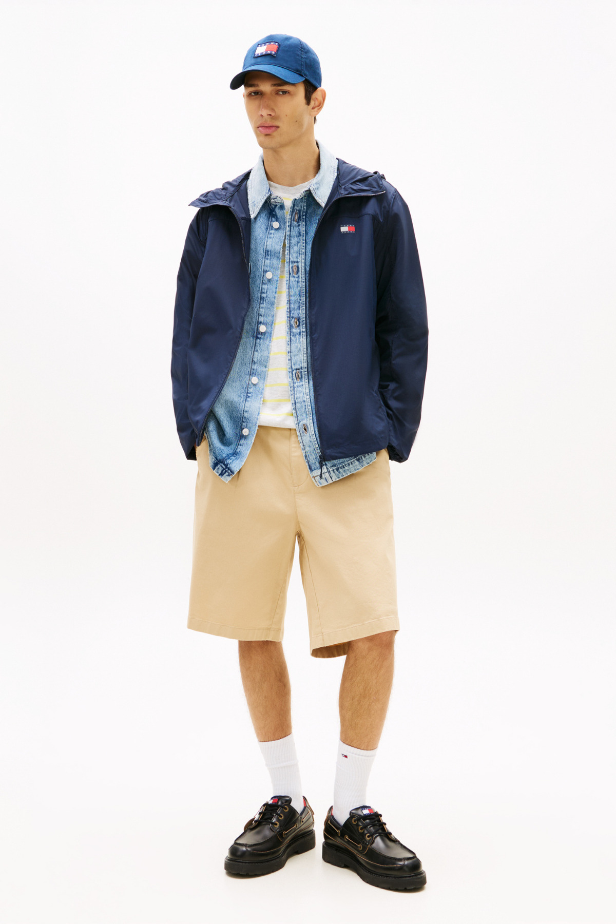 Tommy Jeans Tjm Outdoor Shell Lacivert Erkek Ceket Ext görsel 3