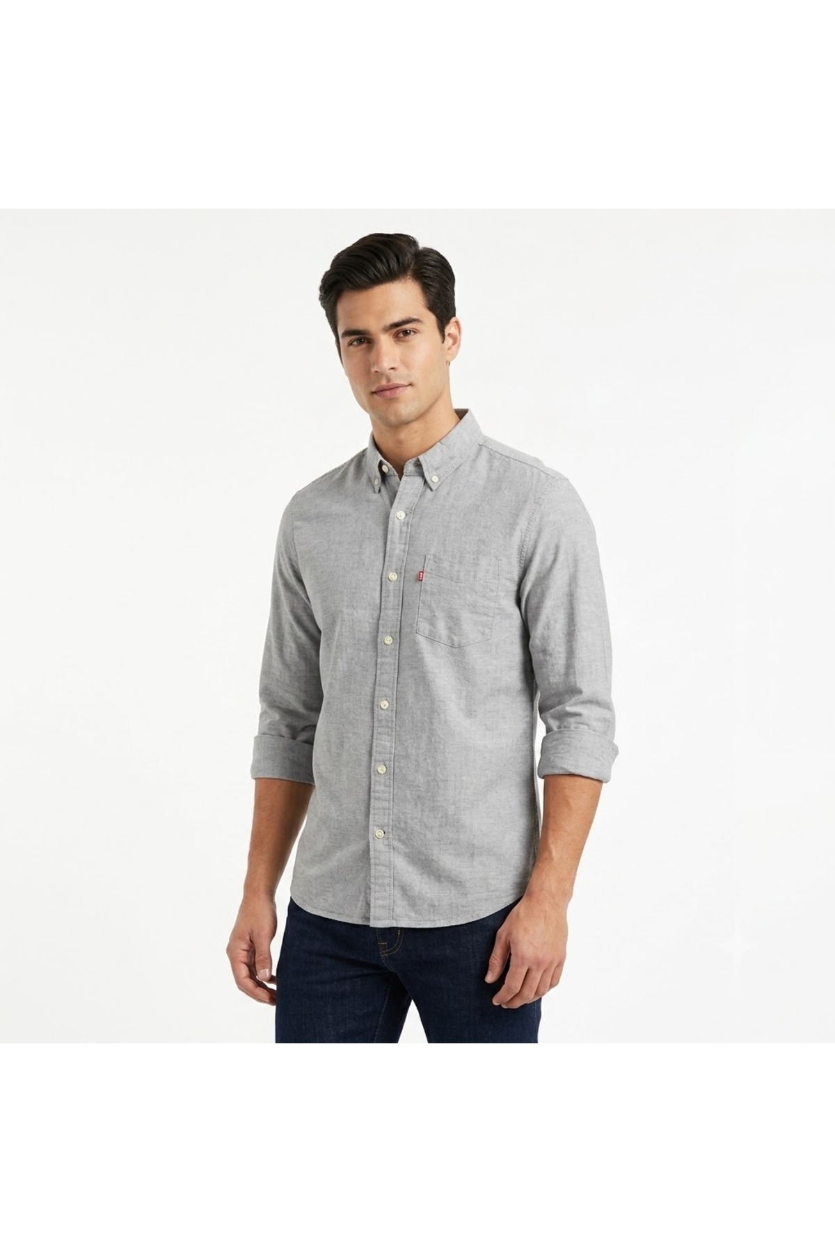 پیراهن مردانه آستین بلند طرح اسلیم فیت از جنس کتان jh-0020 لیوایز پیراهن Levi's
