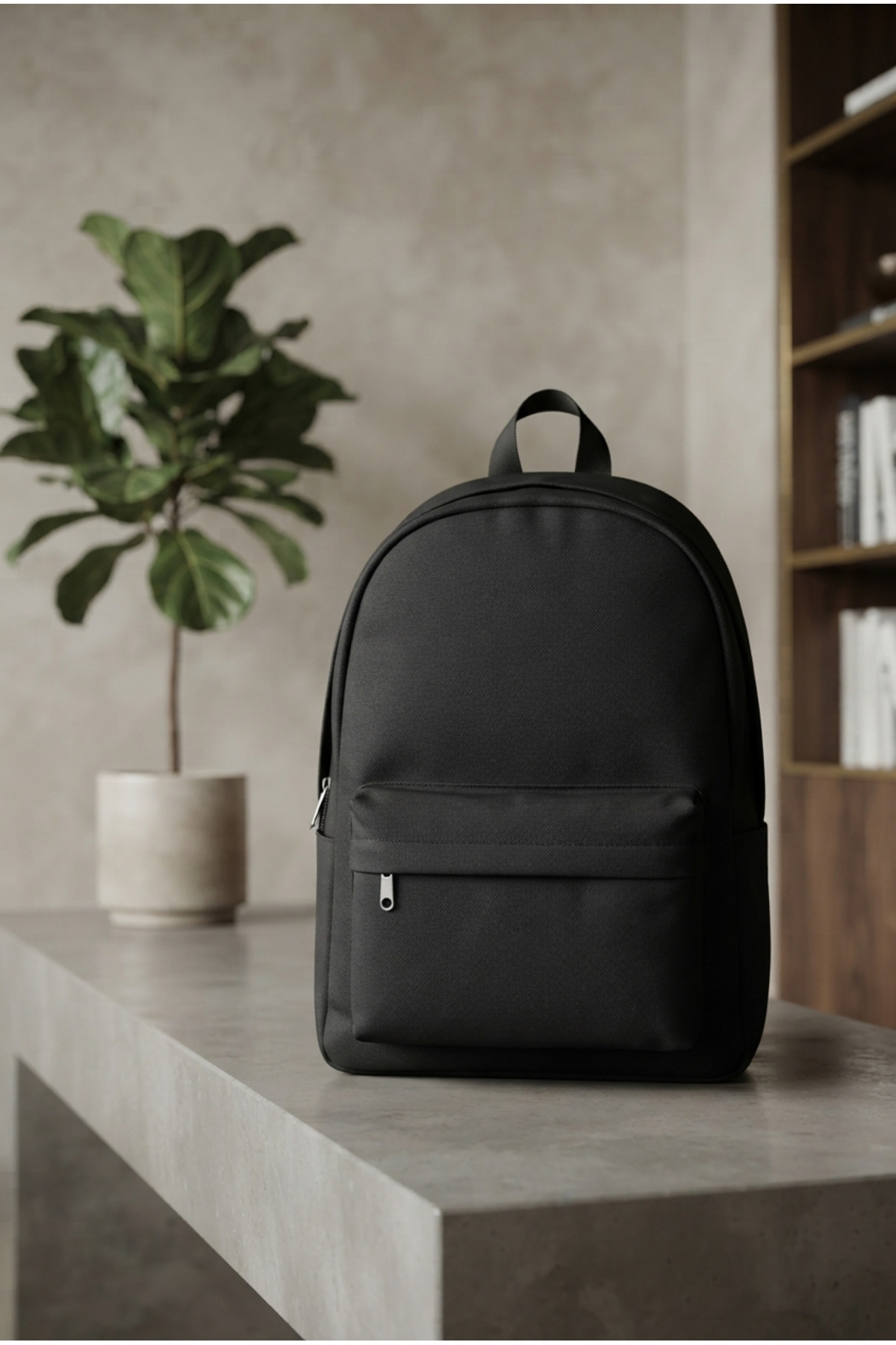 Mypolo Nova Su Geçirmez Siyah Unisex Günlük Sırt Çantası - Şık Seyahat Çantası görsel 5