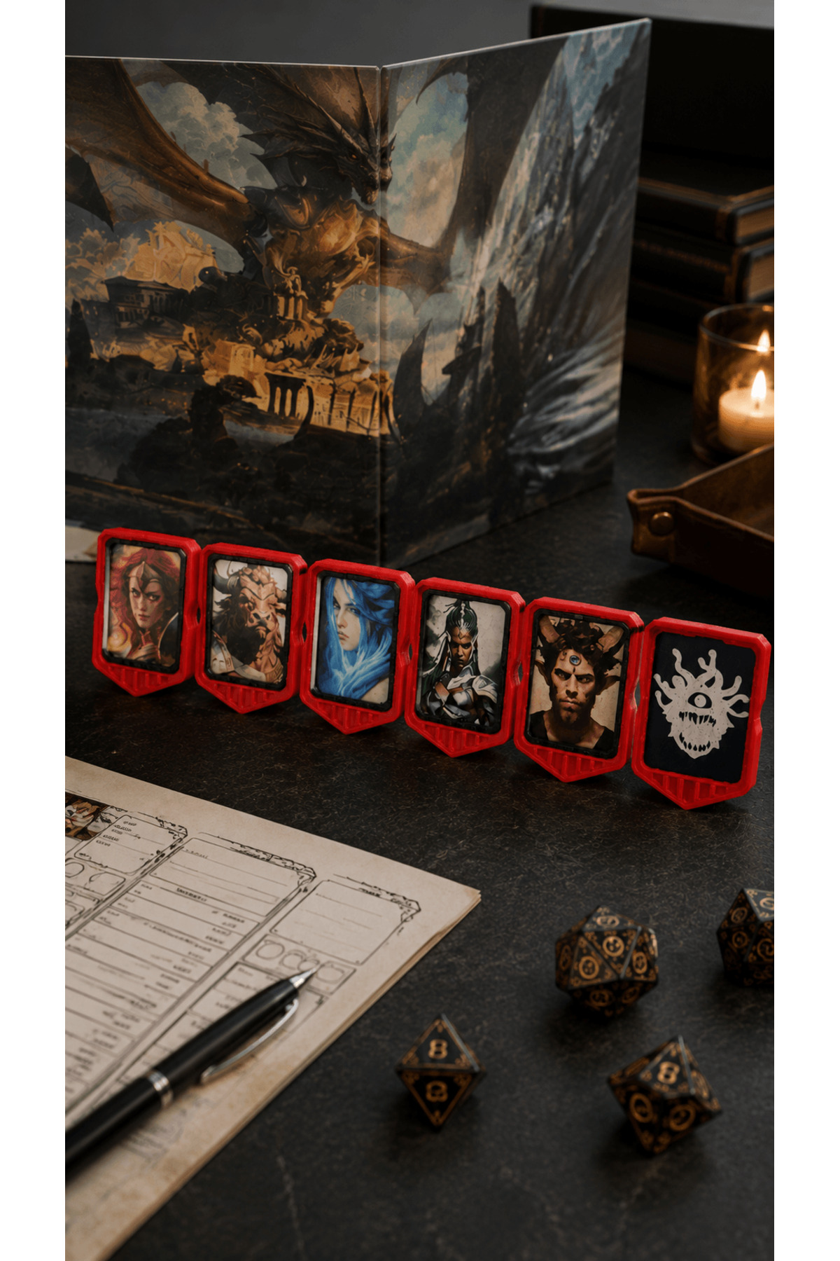 Major Hobi DnD TTRPG Initiative Tracker 6lı Set – Tur Sırası Takip