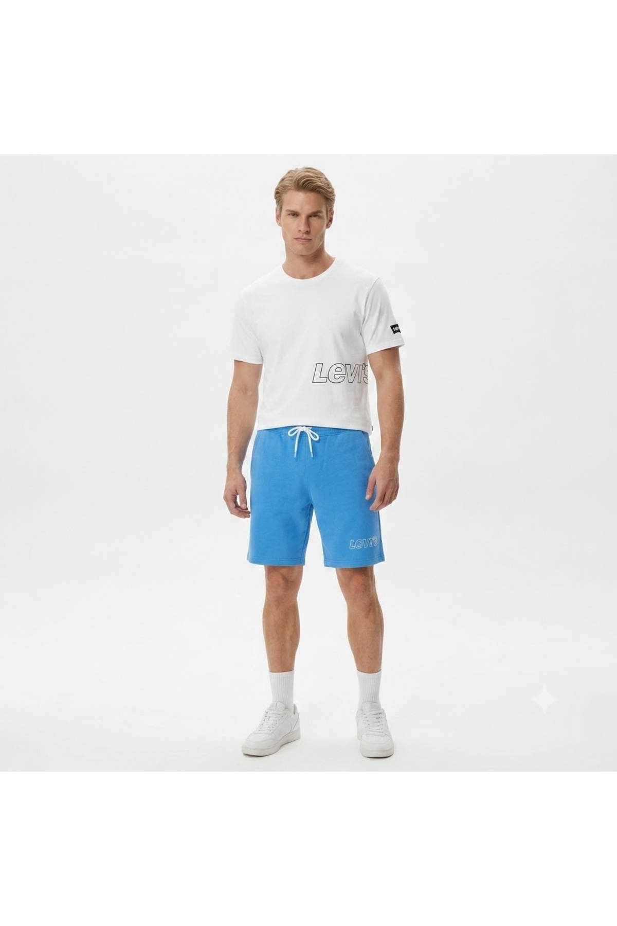 شورت مردانه نخی طرح‌دار لیوایز شلوارک برمودا Levi's