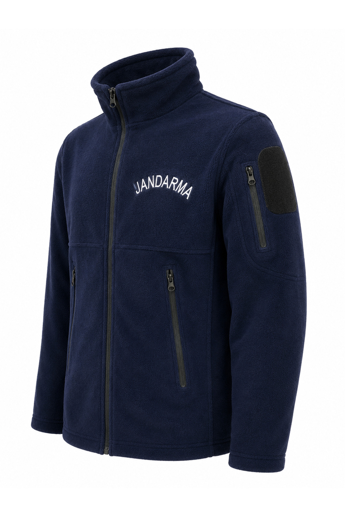 ELMAS TOUCH Lacivert Asayiş Jandarma Yazılı Taktik Polar Ceket görsel 2