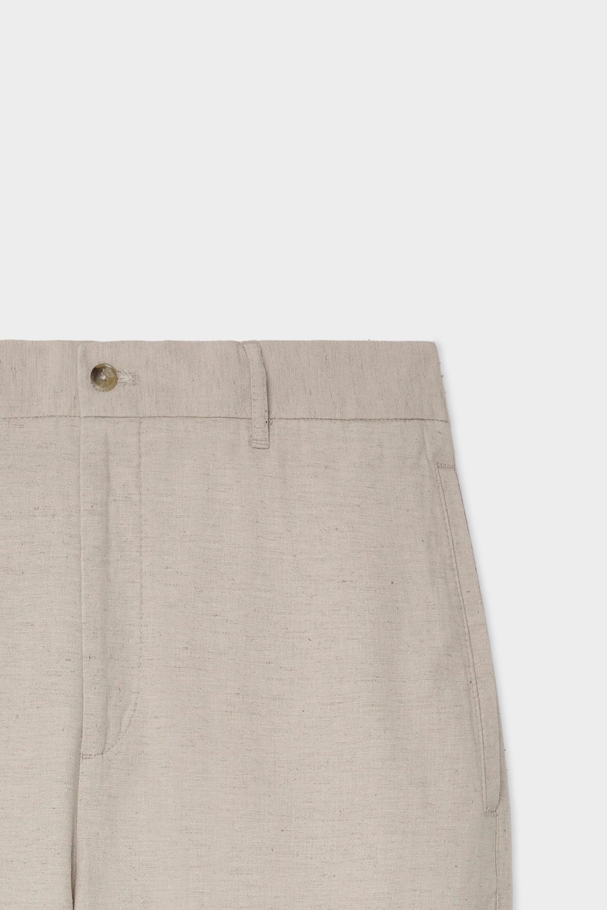 D'S Damat Ds Damat Comfort Fit Bej Keten Karışımlı Chino Pantolon görsel 5