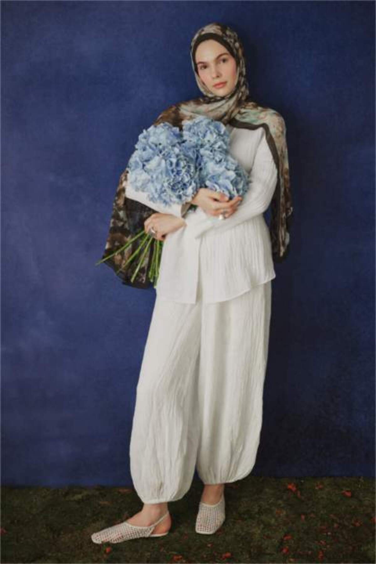 DeFacto Fresh Scarfs X Shadow Floral Viskon Şal I1753AX26SM