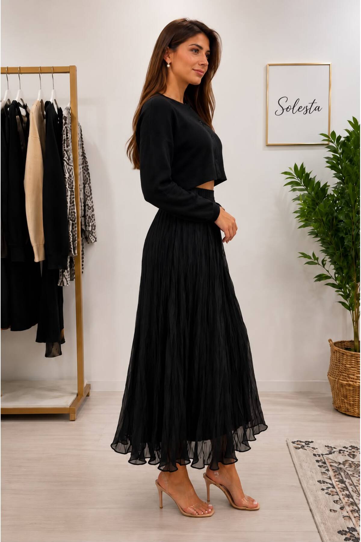 SOLESTA ARYA MİSİNALI ŞİFON ETEK görsel 2