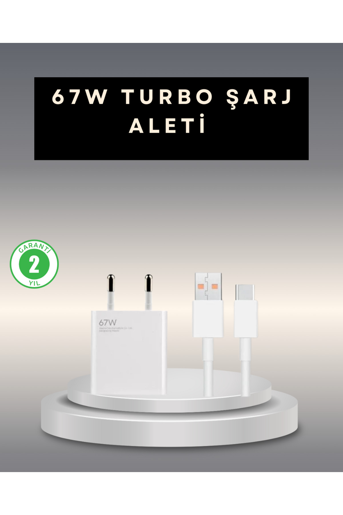 markentegra 67 Watt Type C Şarj Adaptörü Poco X3 X4 X5 Pro Uyumlu